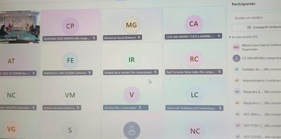 Capacitación a personal institucional